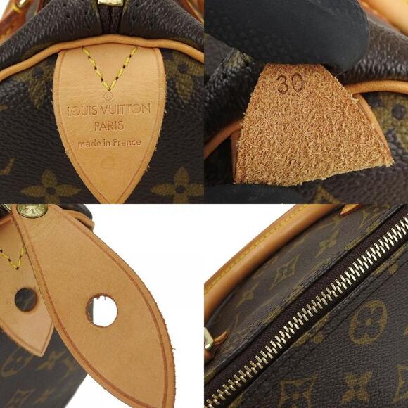 LOUIS VUITTON Brown Monogram Canvas Speedy 30 Bag - Picture 7 of 11